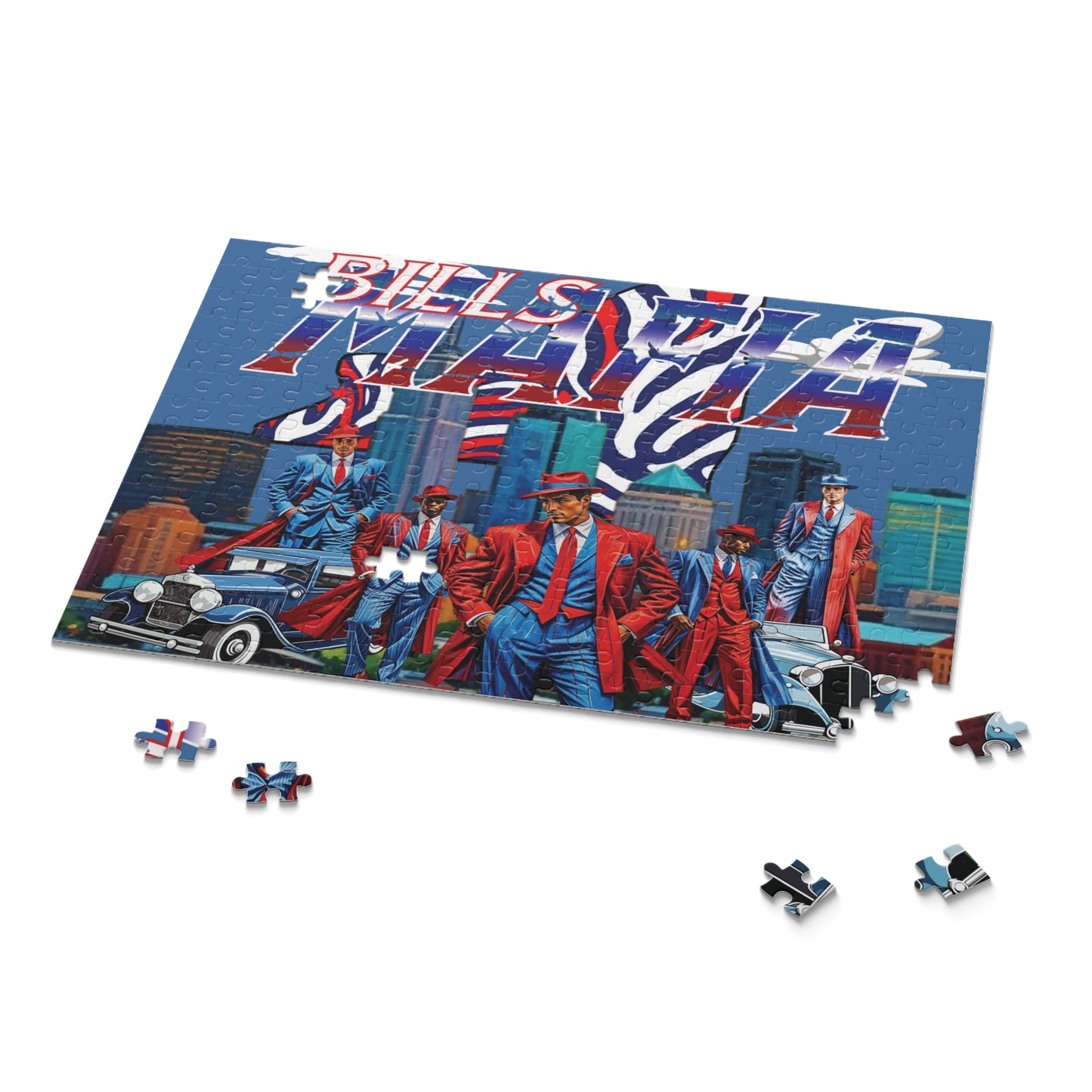 Bills Mafia Puzzle - 120 to 500 Piece Jigsaw, Buffalo Bills Gift, Football Fan Decor, Game Night Activity, Party Entertainment