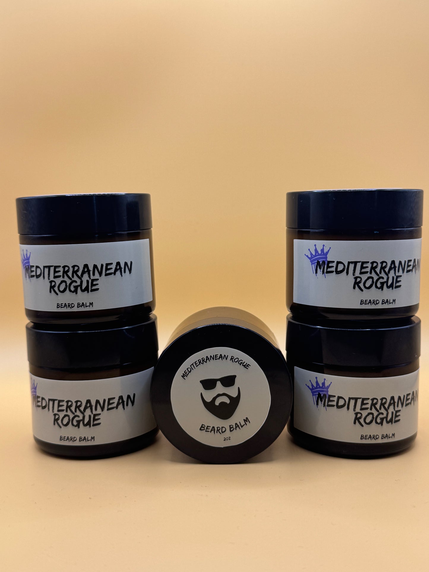 Mediterranean Rogue Beard Balm – Natural Olive Oil, Shea Butter & Aloe | Conditioning, Styling & Fragrance for Men’s Beards