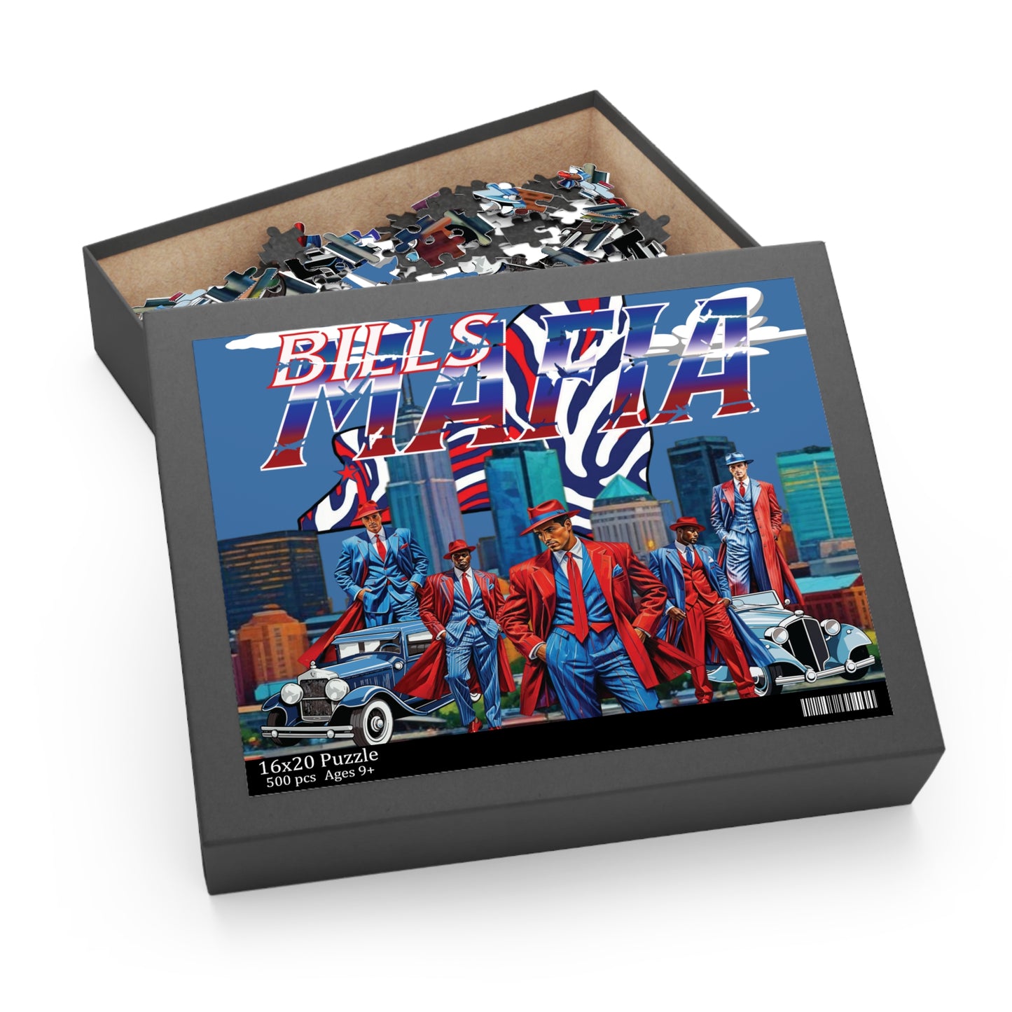 Bills Mafia Puzzle - 120 to 500 Piece Jigsaw, Buffalo Bills Gift, Football Fan Decor, Game Night Activity, Party Entertainment