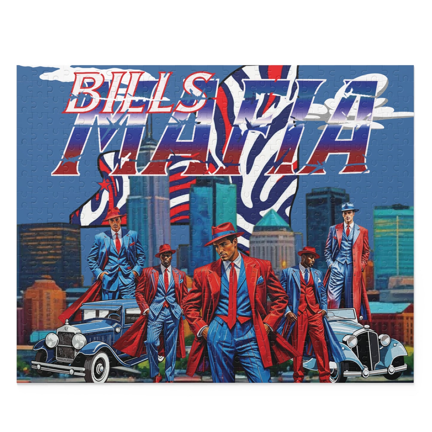 Bills Mafia Puzzle - 120 to 500 Piece Jigsaw, Buffalo Bills Gift, Football Fan Decor, Game Night Activity, Party Entertainment