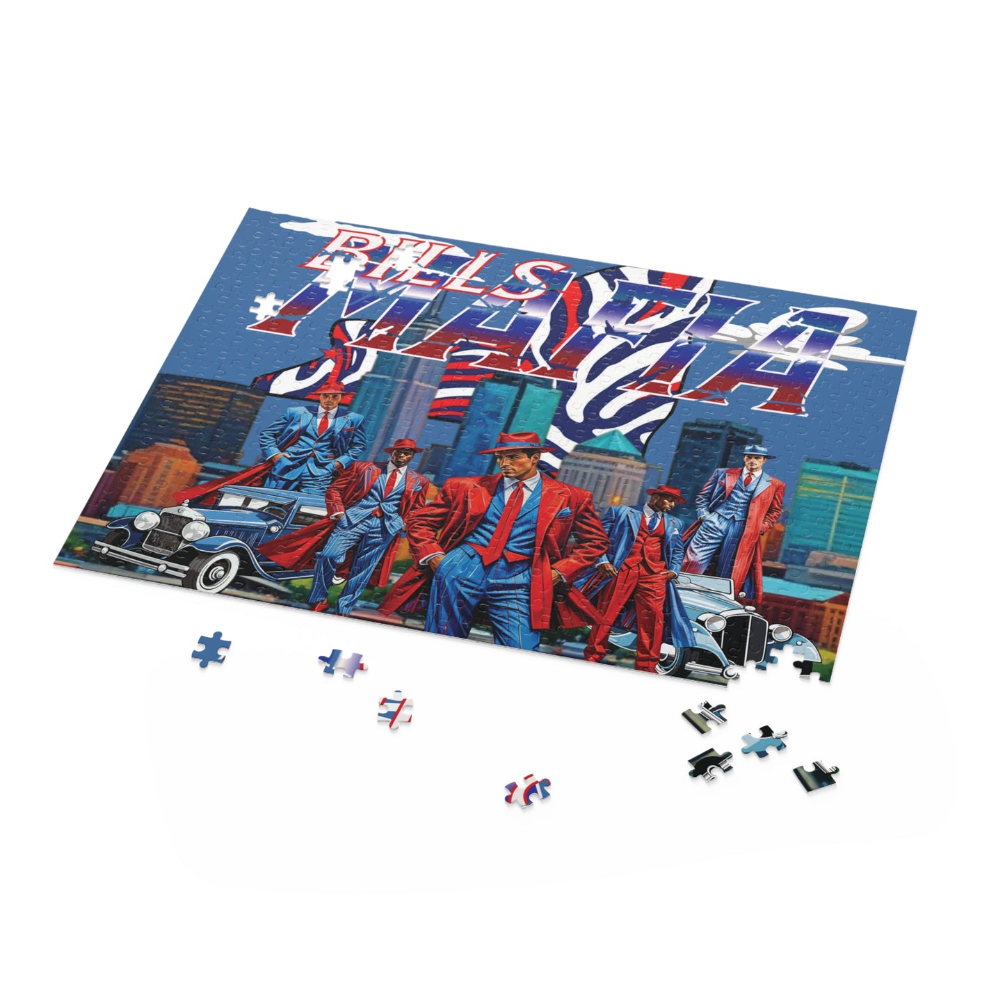 Bills Mafia Puzzle - 120 to 500 Piece Jigsaw, Buffalo Bills Gift, Football Fan Decor, Game Night Activity, Party Entertainment