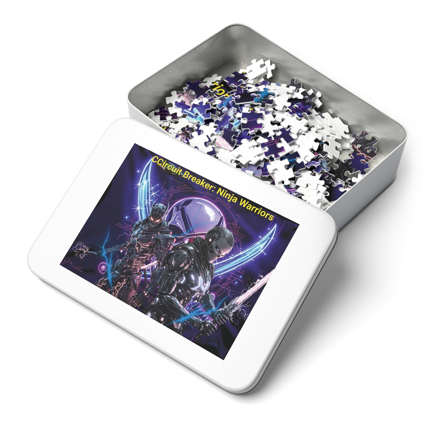 Ninja Warriors Puzzle, Jigsaw Puzzle with Tin, Unique Gift for Gamers, Family Fun Activity, Collector's Item, Puzzle Enthusiast