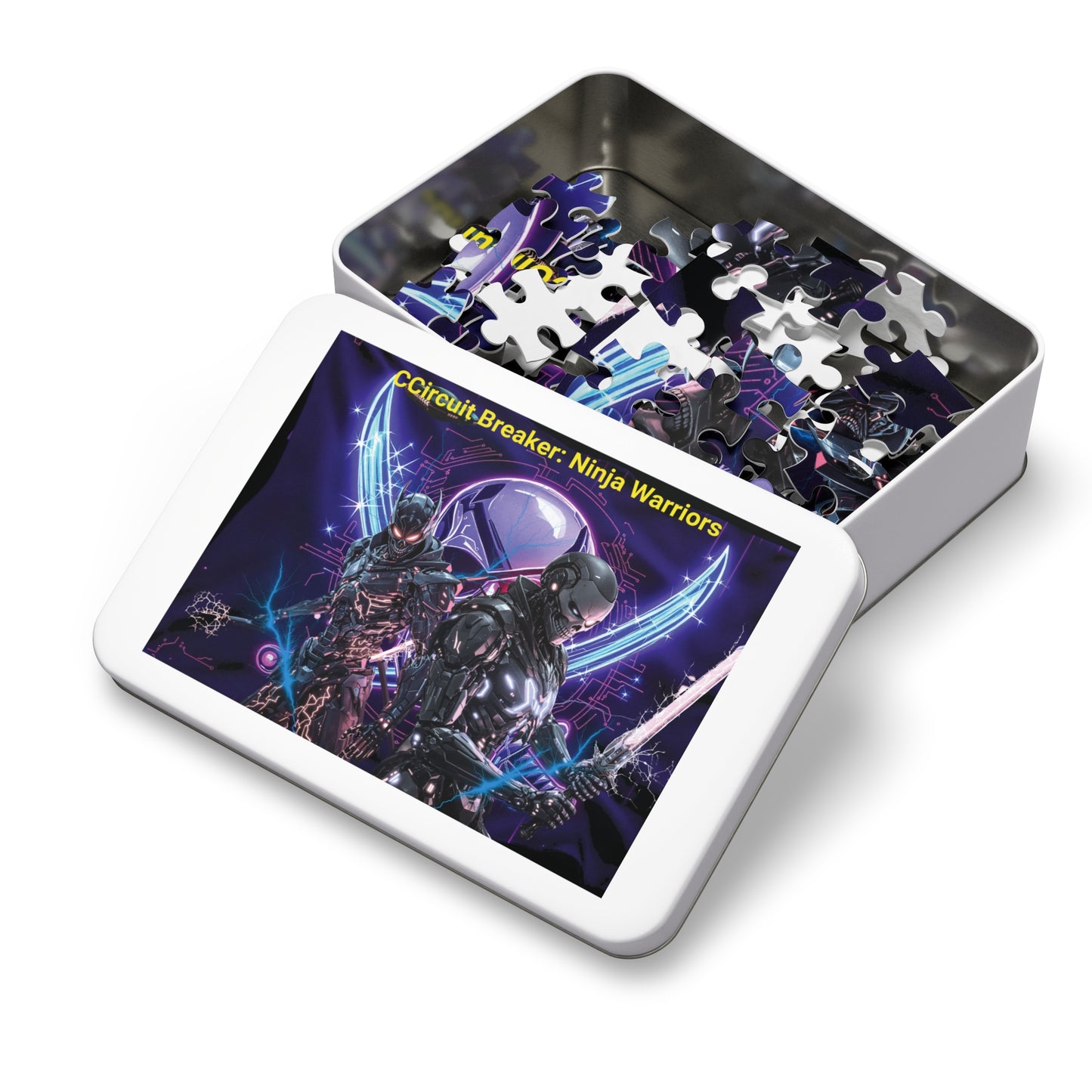 Ninja Warriors Puzzle, Jigsaw Puzzle with Tin, Unique Gift for Gamers, Family Fun Activity, Collector's Item, Puzzle Enthusiast