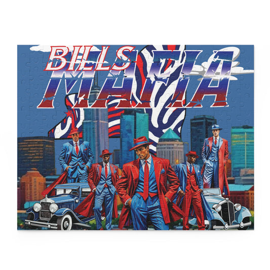 Bills Mafia Puzzle - 120 to 500 Piece Jigsaw, Buffalo Bills Gift, Football Fan Decor, Game Night Activity, Party Entertainment