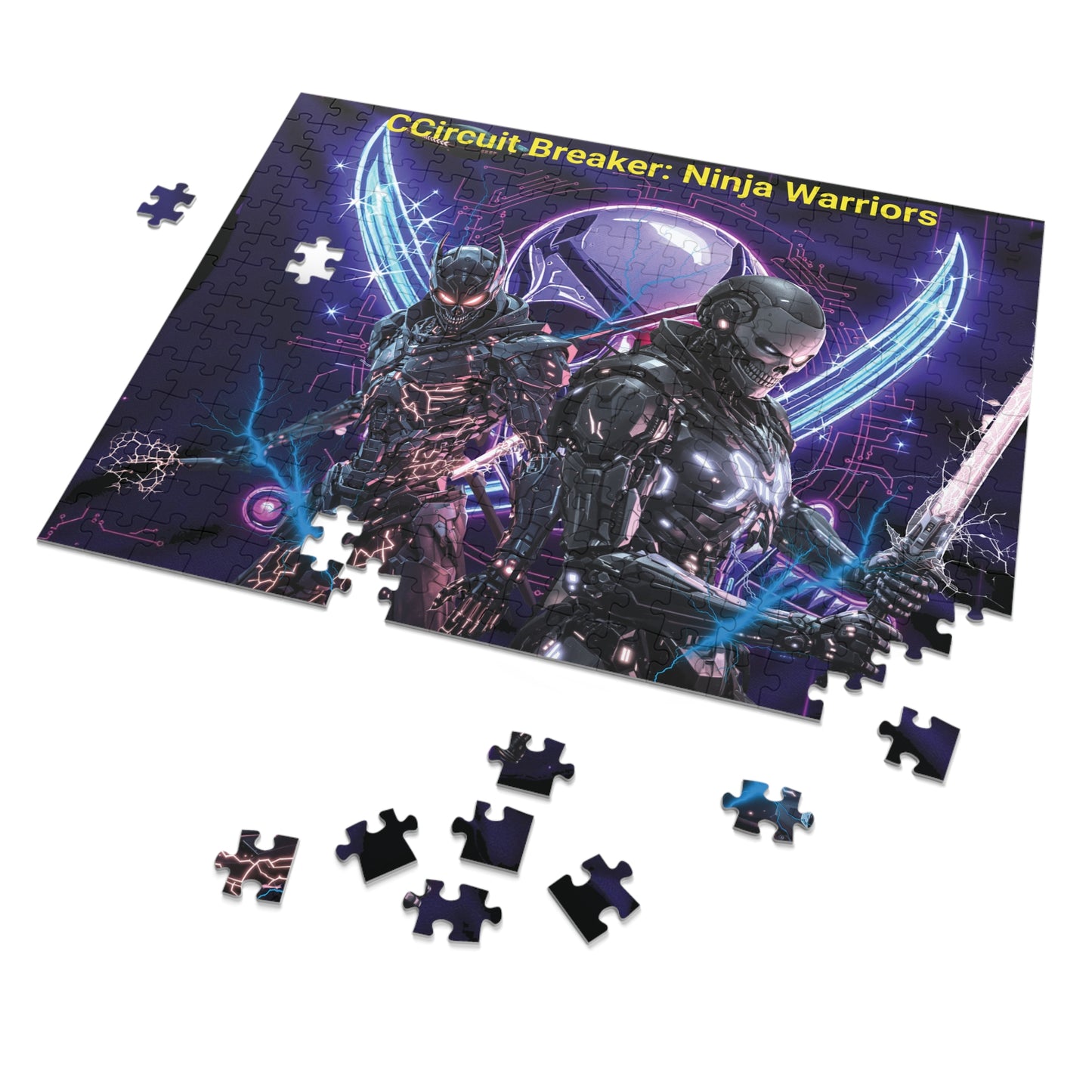 Ninja Warriors Puzzle, Jigsaw Puzzle with Tin, Unique Gift for Gamers, Family Fun Activity, Collector's Item, Puzzle Enthusiast