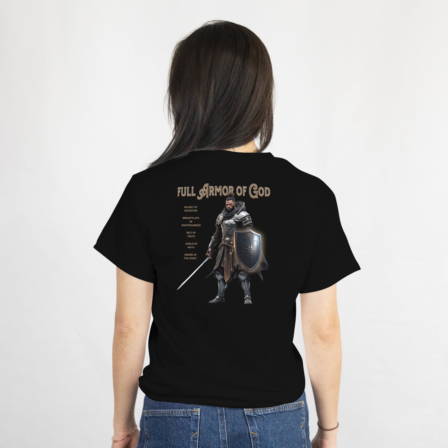 Updated Armor of God T-Shirt - Christian Inspirational Tee - Spiritual Battle Protection - Faith-Based Apparel