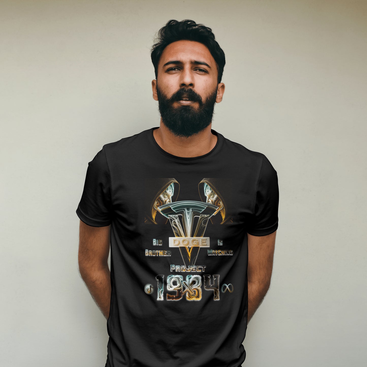 Project 1984 T-Shirt | Big Brother Is Watching | Dystopian Novel Inspired Shirt | 1984 Parody Tee | Political Satire Shirt | Orwellian Gift