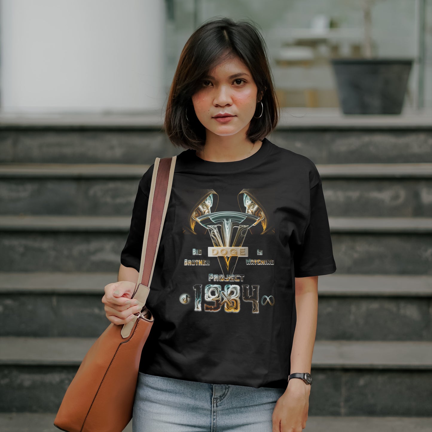 Project 1984 T-Shirt | Big Brother Is Watching | Dystopian Novel Inspired Shirt | 1984 Parody Tee | Political Satire Shirt | Orwellian Gift