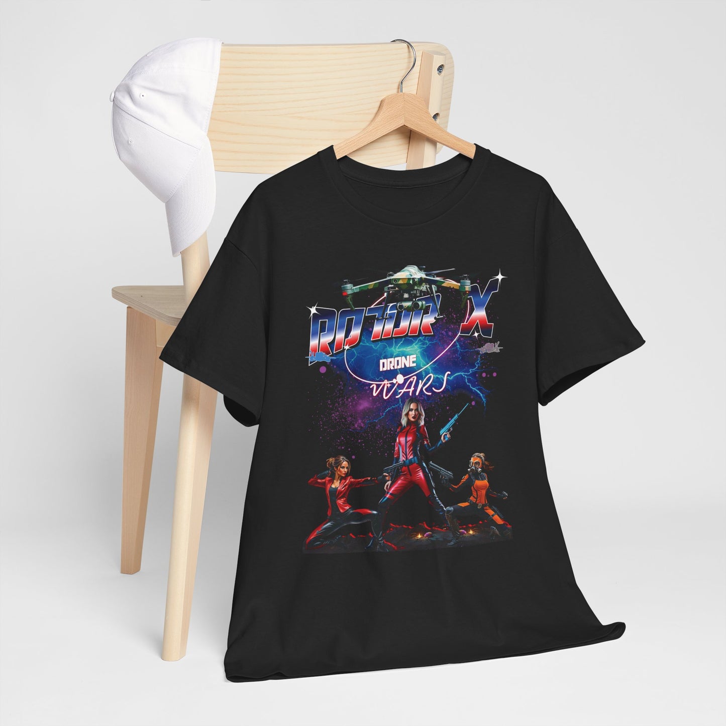 Drone Wars T-Shirt | Futuristic Space & Earth FPV Drone Battle Design