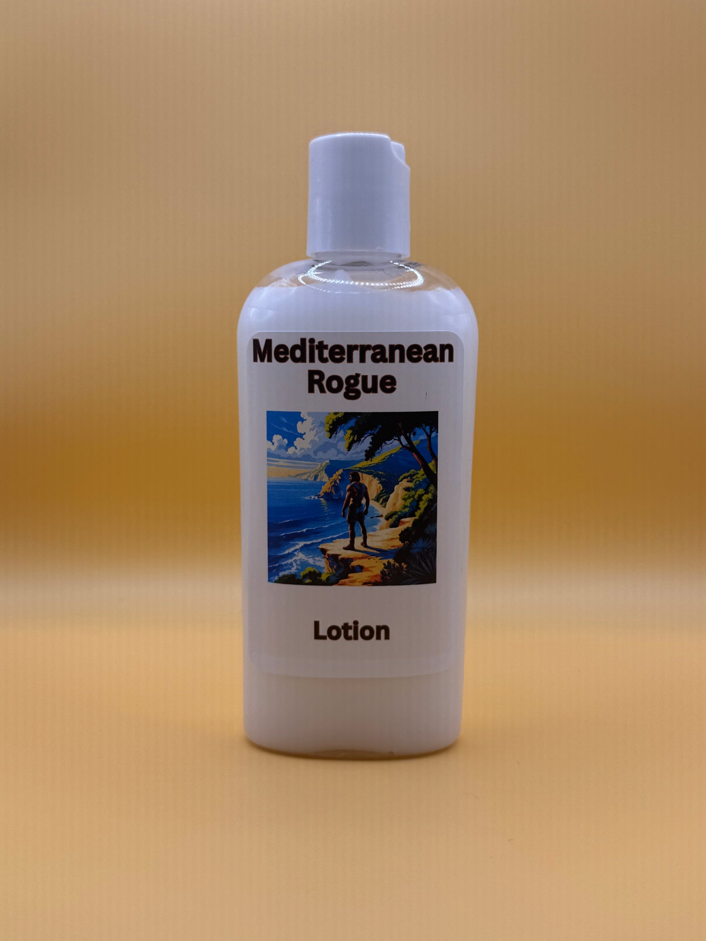 Mediterranean Rogue Lotion | Luxurious Leather & Coastal Moisturizer | Bold Masculine Scent | 8oz & 4oz Bottles | Artisan Body Cream