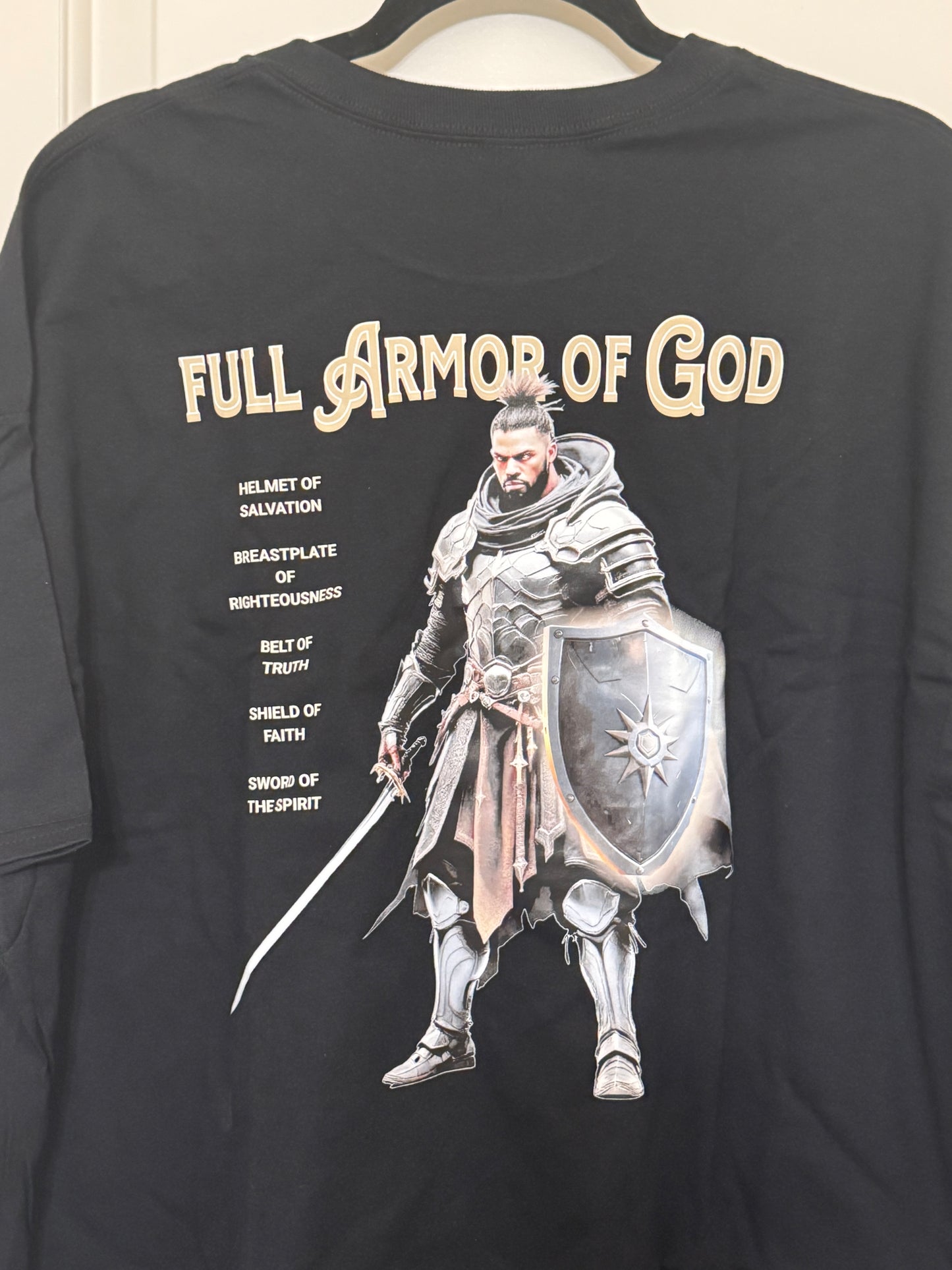 Updated Armor of God T-Shirt - Christian Inspirational Tee - Spiritual Battle Protection - Faith-Based Apparel