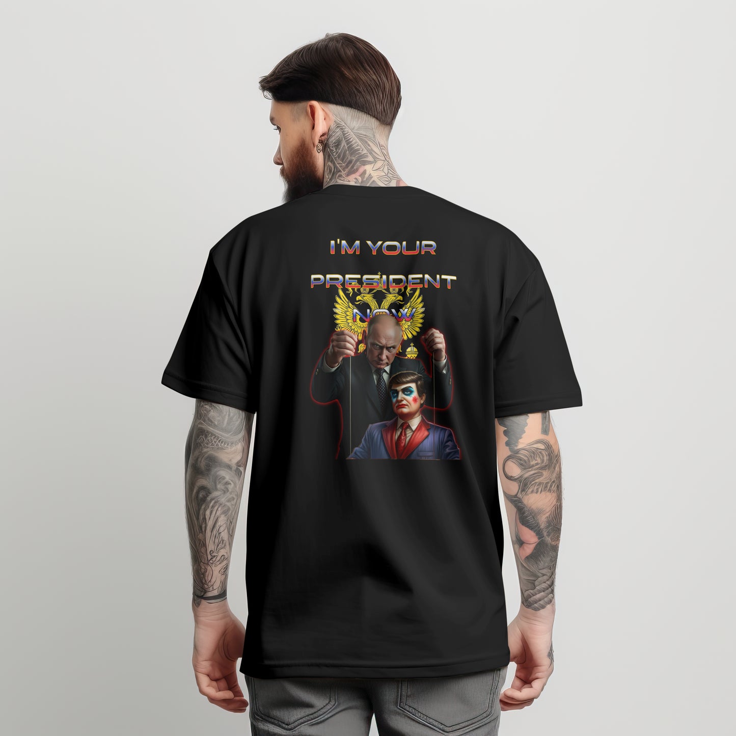 #FAFO T-Shirt | Putin & Trump Puppet Design | Political Statement Tee | I'm Your President Now Shirt