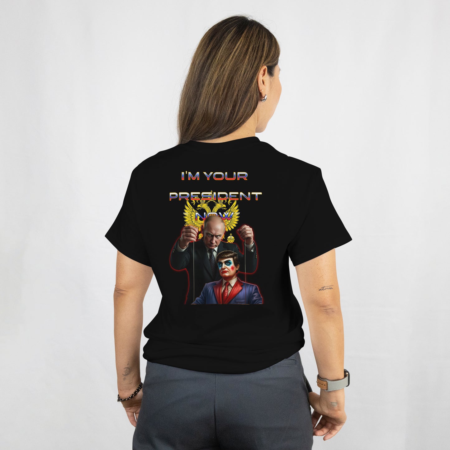 #FAFO T-Shirt | Putin & Trump Puppet Design | Political Statement Tee | I'm Your President Now Shirt