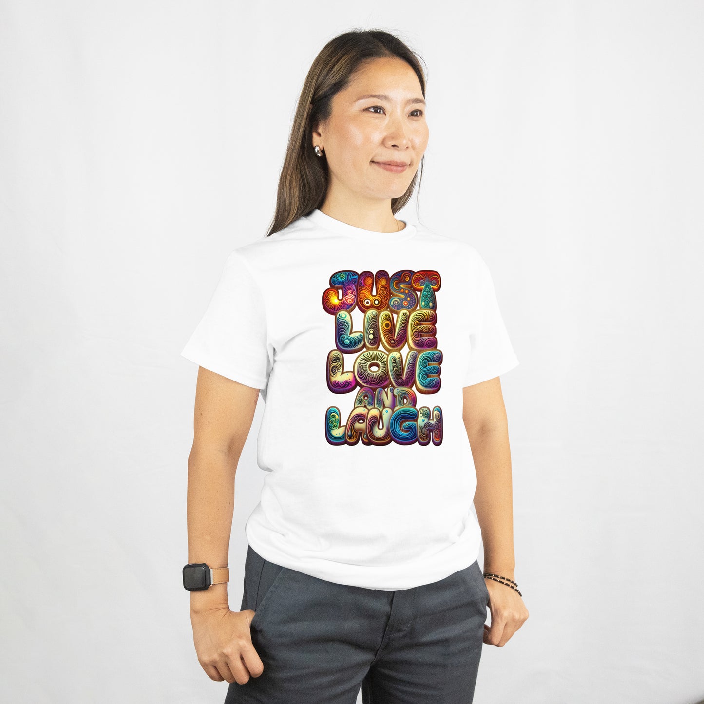 Just Live, Love & Launch Shirt – Motivational Unisex Graphic Tee in Trendy Colors