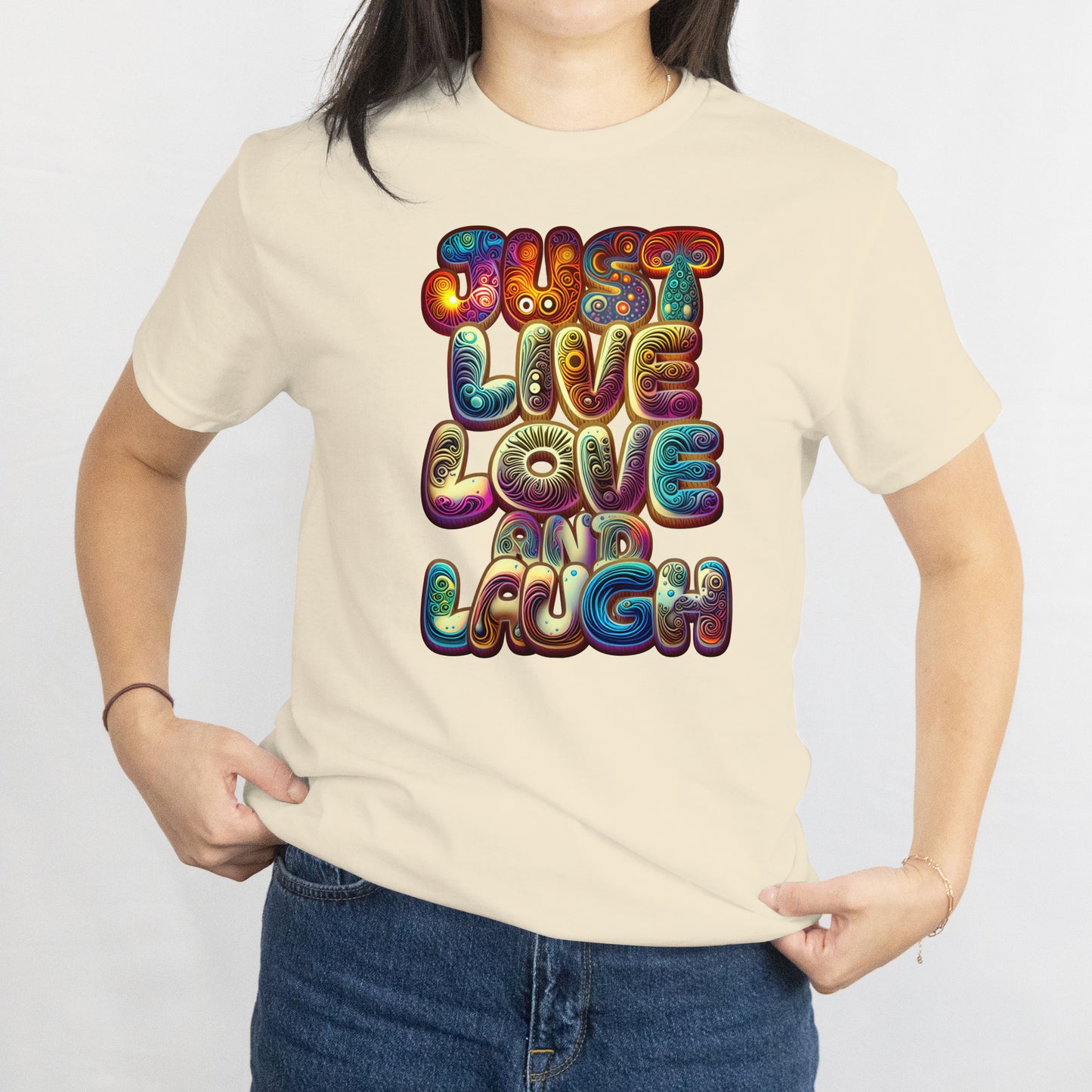 Just Live, Love & Launch Shirt – Motivational Unisex Graphic Tee in Trendy Colors