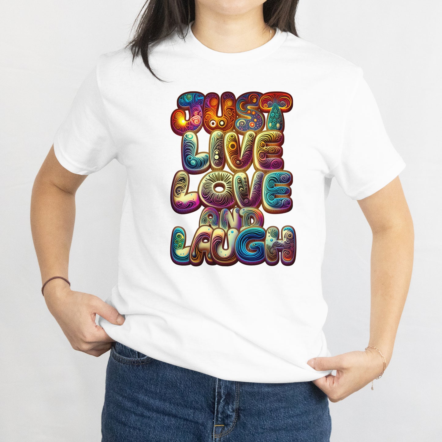 Just Live, Love & Launch Shirt – Motivational Unisex Graphic Tee in Trendy Colors