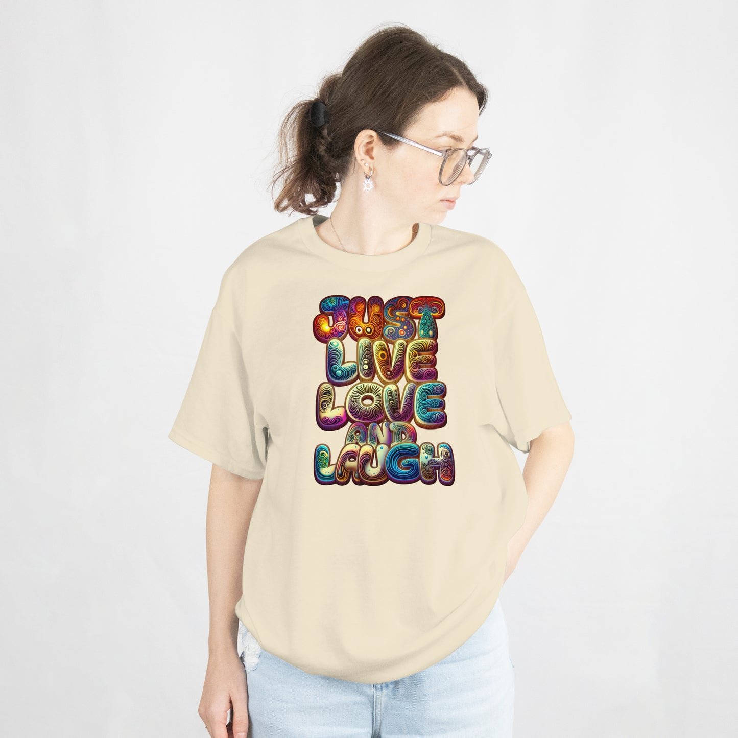 Just Live, Love & Launch Shirt – Motivational Unisex Graphic Tee in Trendy Colors
