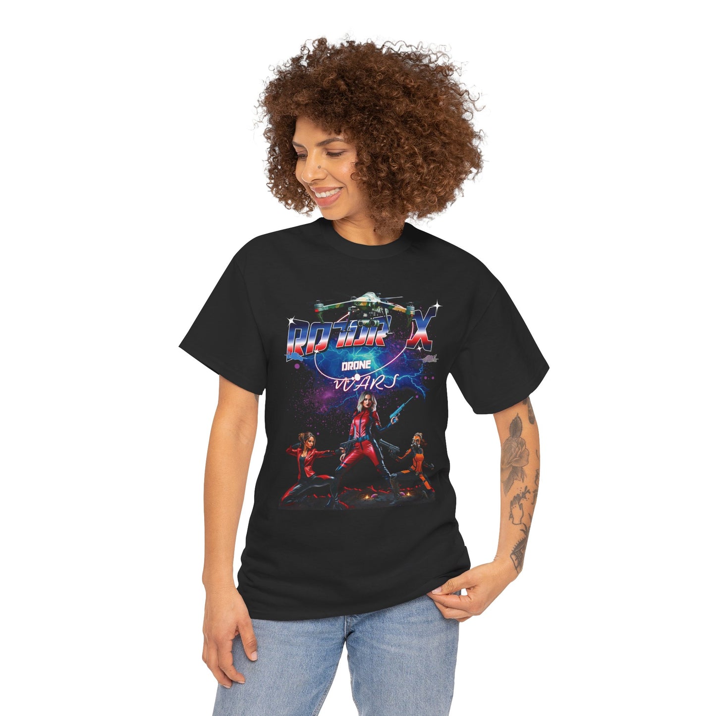 Drone Wars T-Shirt | Futuristic Space & Earth FPV Drone Battle Design