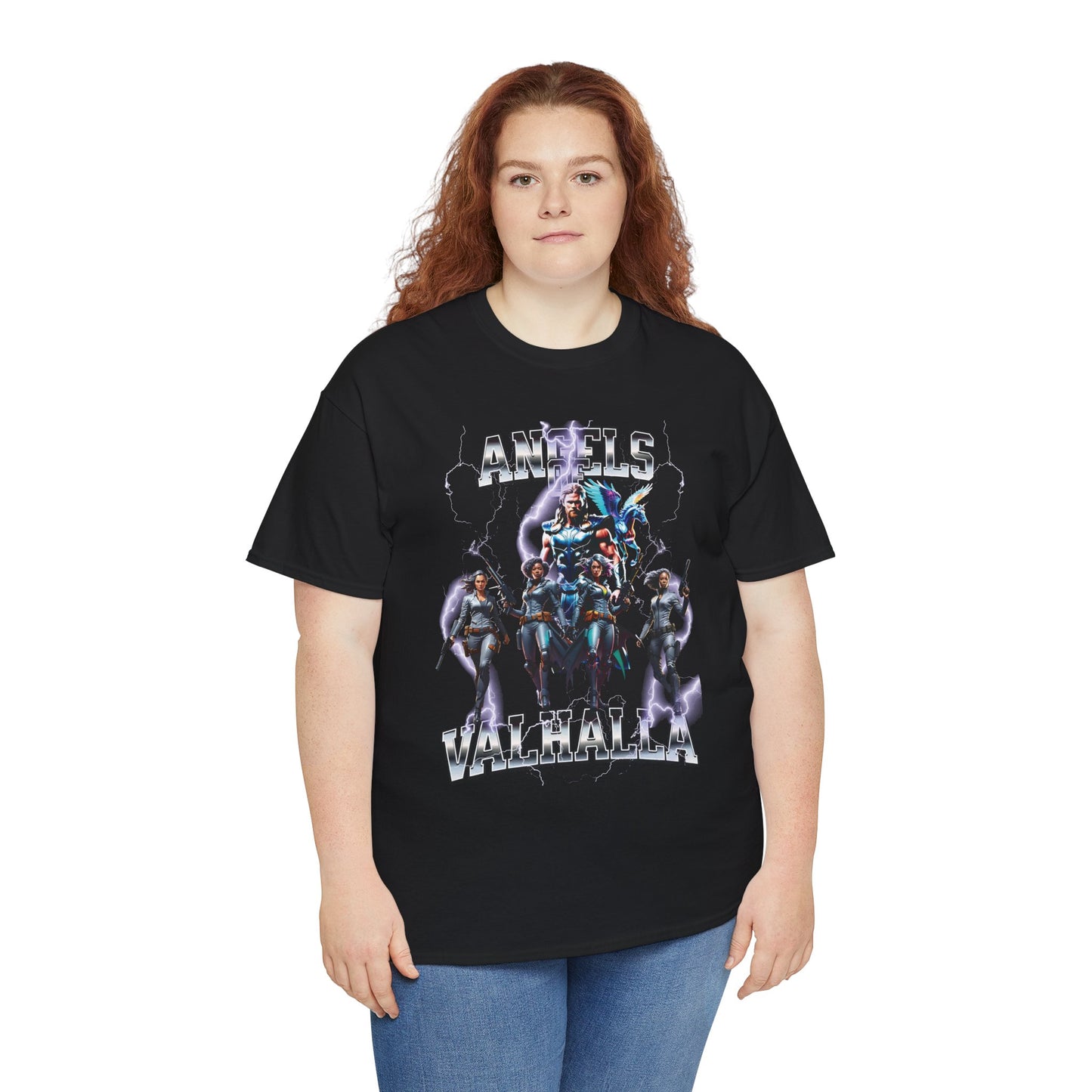 Angels of Valhalla T-Shirt | Thor's Female Warriors Shirt | Norse Mythology Tee | Viking Secret Mission Apparel