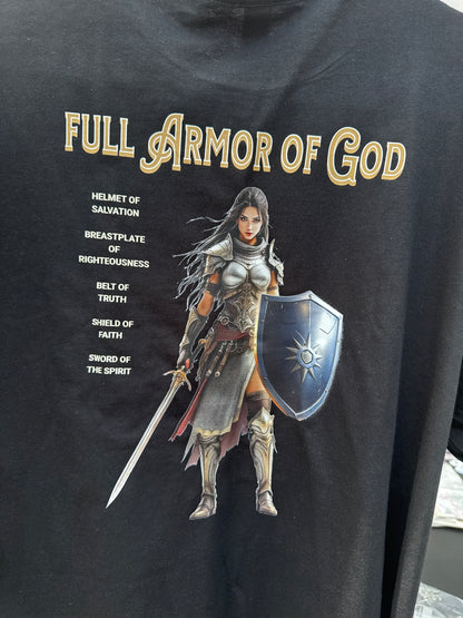 Updated Armor of God T-Shirt - Christian Inspirational Tee - Spiritual Battle Protection - Faith-Based Apparel