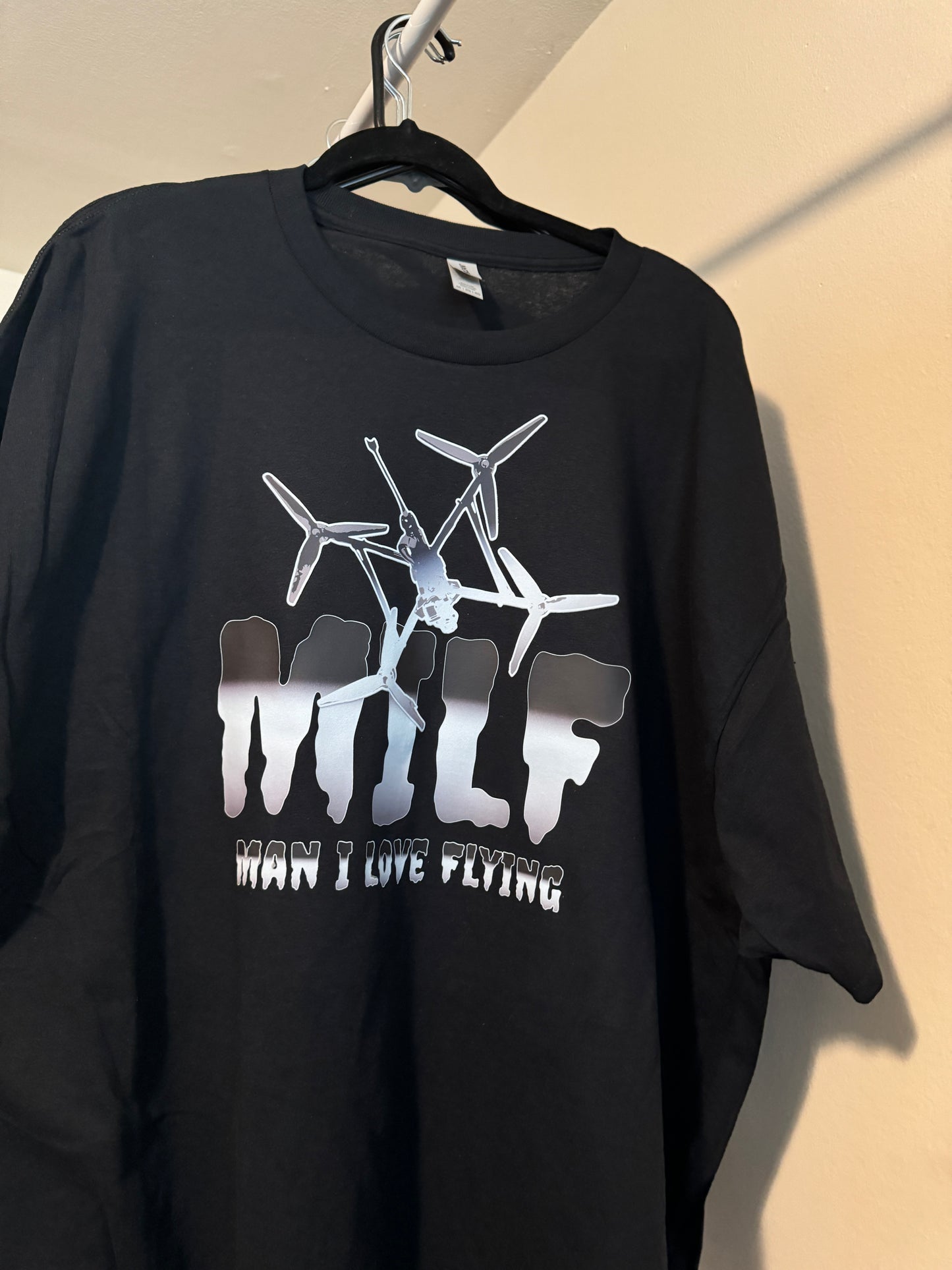 MILF T-Shirt - Man I Love Flying | Funny Drone Enthusiast Shirt | Gift for Drone Pilots | Drone Lover Apparel | UAV Operator Tee | FPV Drone Racing