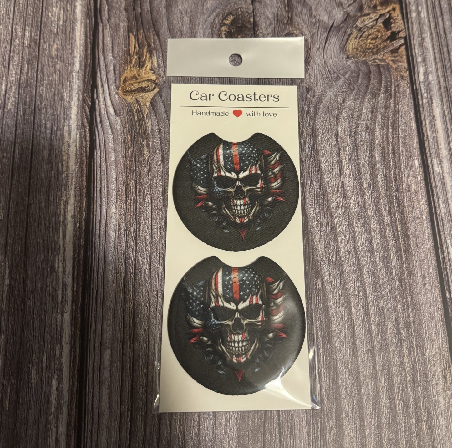 Car Coasters Set of 2, Neoprene Car Cup Holder Coasters, Funny Car Accessories, Cute Auto Decor, Gift for Him Her, New Driver Gift