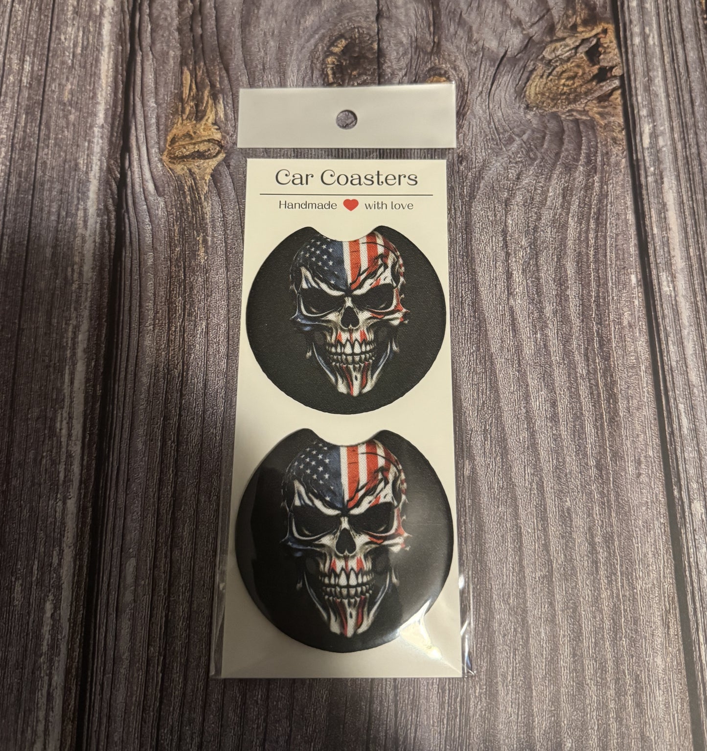 Car Coasters Set of 2, Neoprene Car Cup Holder Coasters, Funny Car Accessories, Cute Auto Decor, Gift for Him Her, New Driver Gift