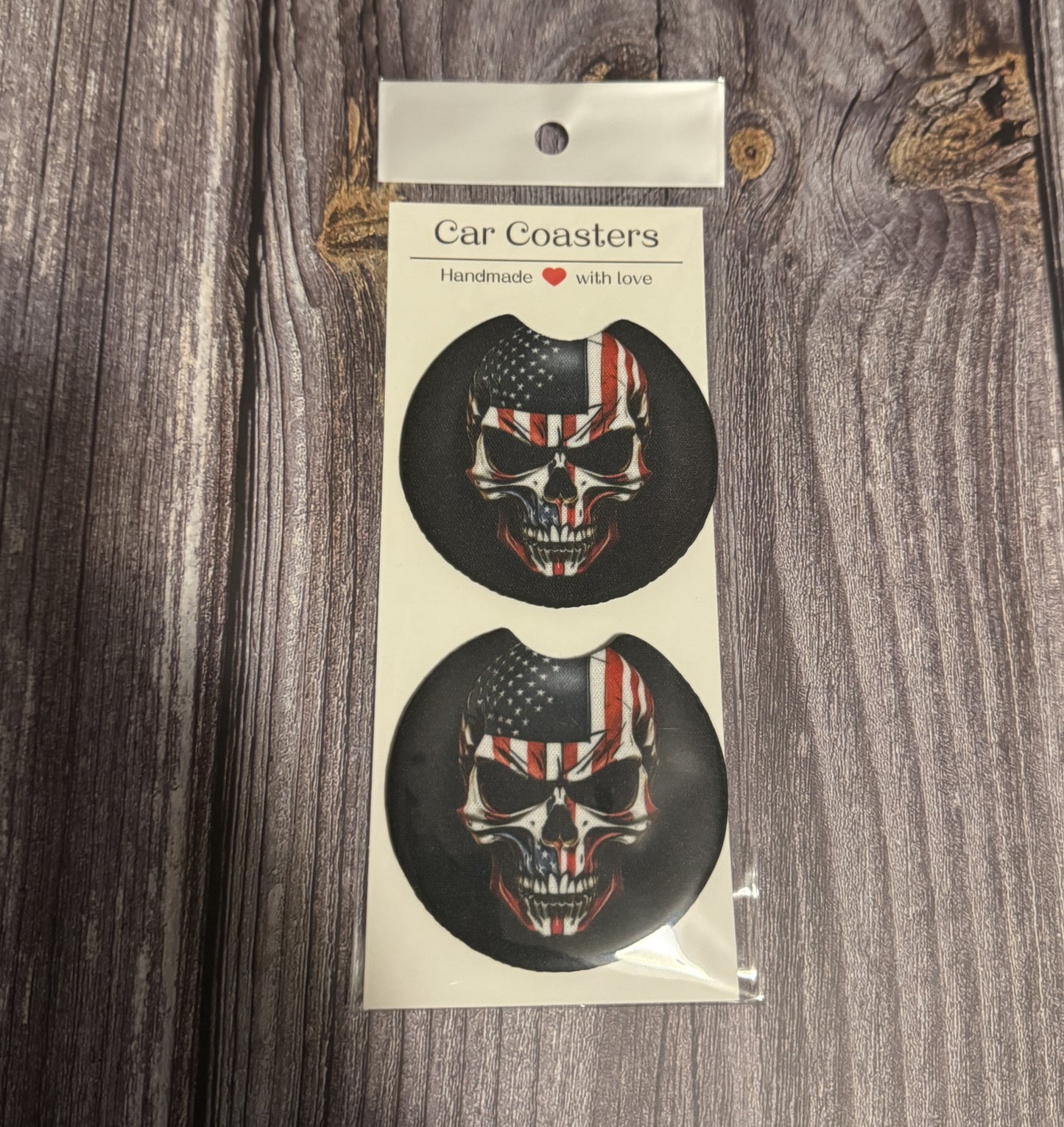 Car Coasters Set of 2, Neoprene Car Cup Holder Coasters, Funny Car Accessories, Cute Auto Decor, Gift for Him Her, New Driver Gift