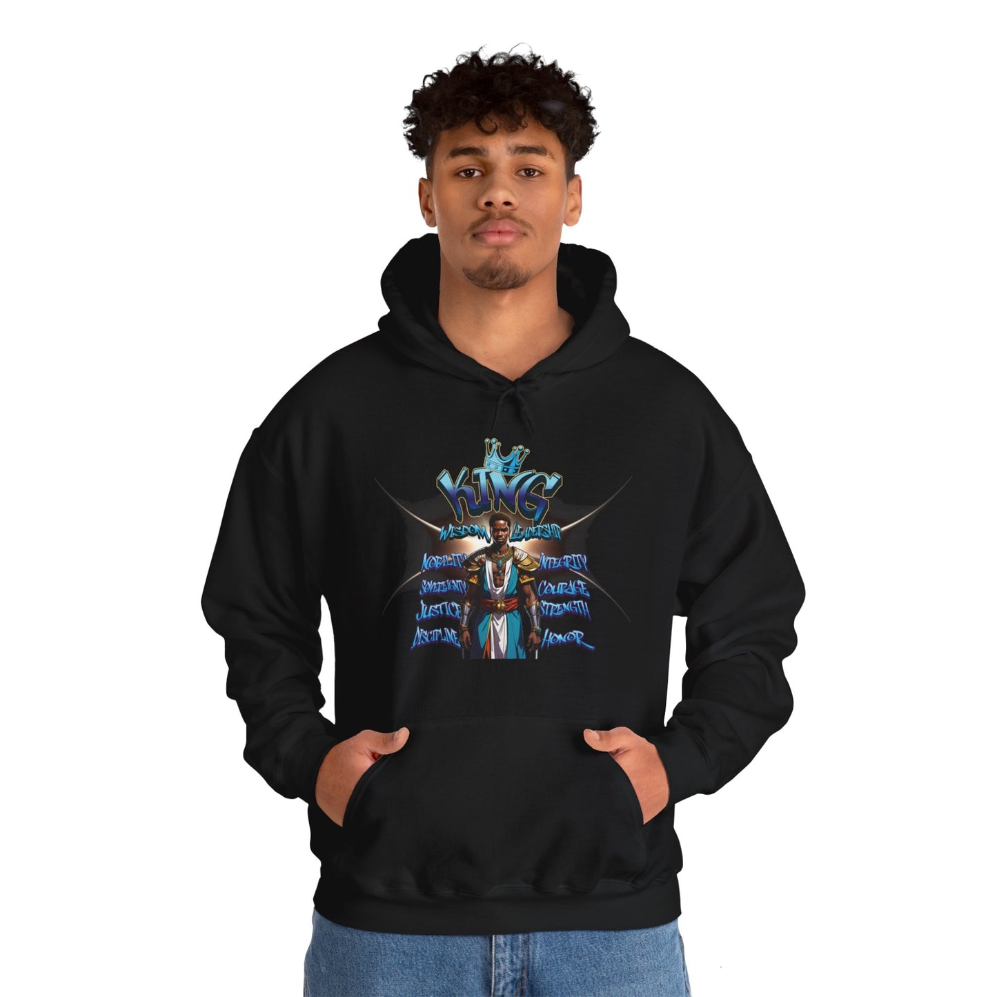 The Sovereign King Wisdom-Inspired Sweatshirt | Honorable Leadership, Courage, and Justice Apparel