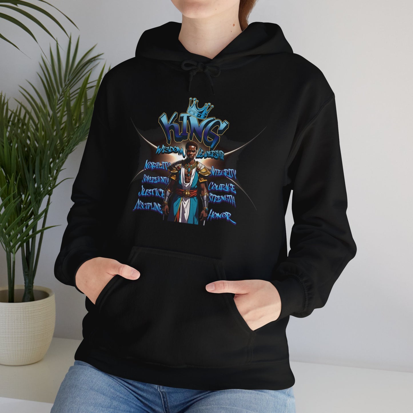 The Sovereign King Wisdom-Inspired Sweatshirt | Honorable Leadership, Courage, and Justice Apparel