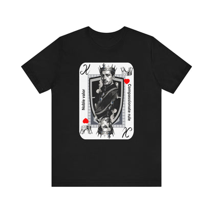 King of Hearts B T-Shirt: Symbolizing Noble Valor and Compassionate Rule