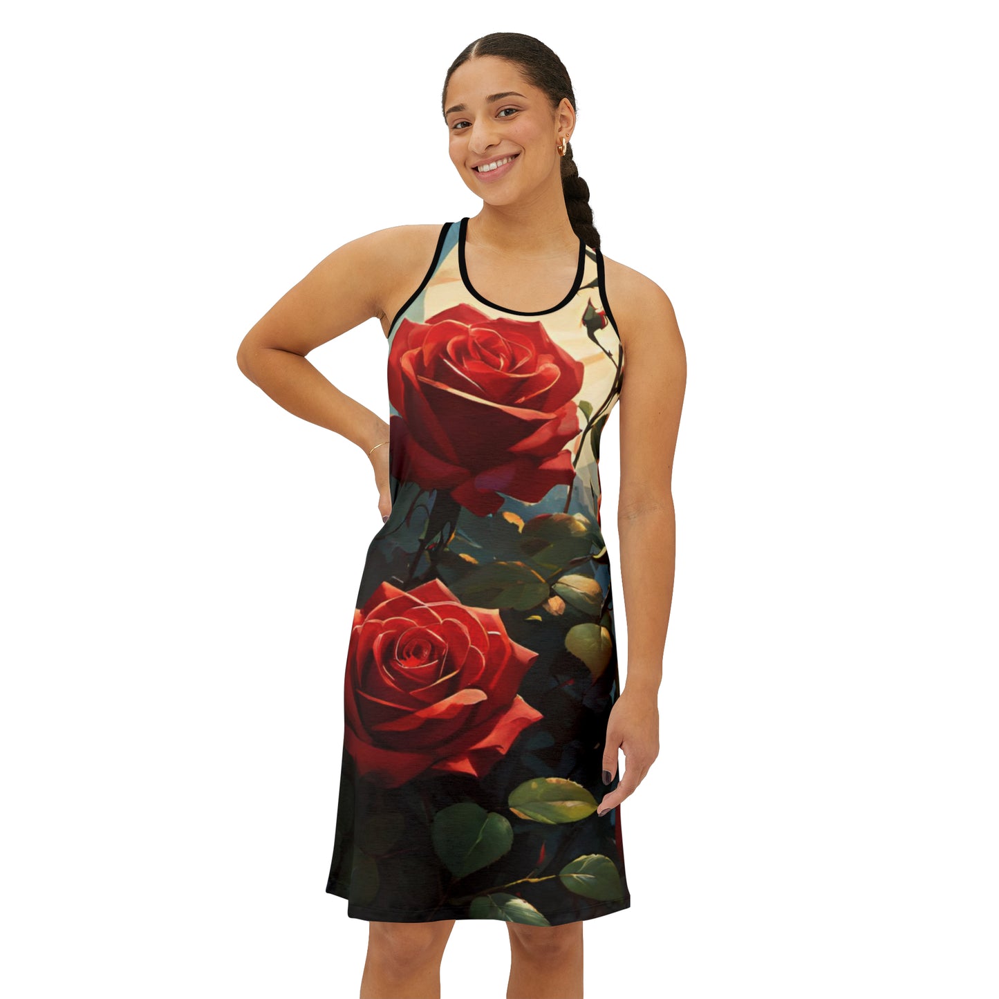 Summer Rose: Embrace Elegance with Our Rose-Filled Dress