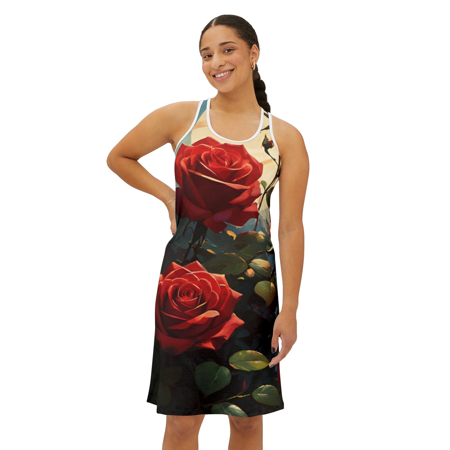 Summer Rose: Embrace Elegance with Our Rose-Filled Dress