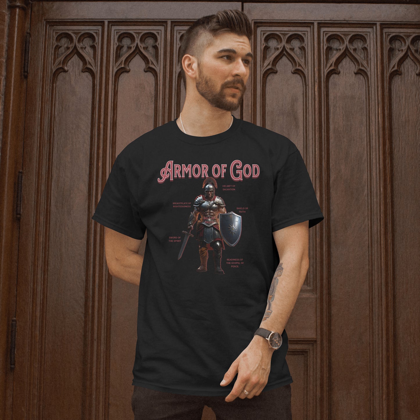 Armor of God T-Shirt - Christian Inspirational Tee - Spiritual Battle Protection - Faith-Based Apparel