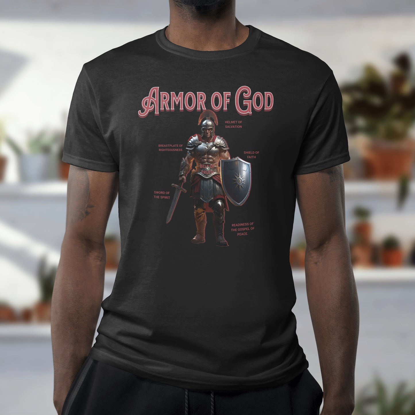 Armor of God T-Shirt - Christian Inspirational Tee - Spiritual Battle Protection - Faith-Based Apparel