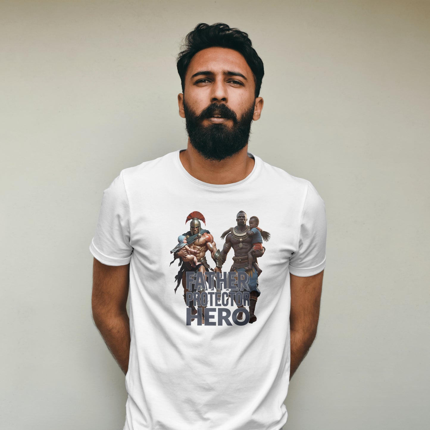 Husband, Father, Protector, Hero T-Shirt - Men's Inspirational Tee - Perfect Gift for Dads - Father's Day Shirt - Family Man Apparel