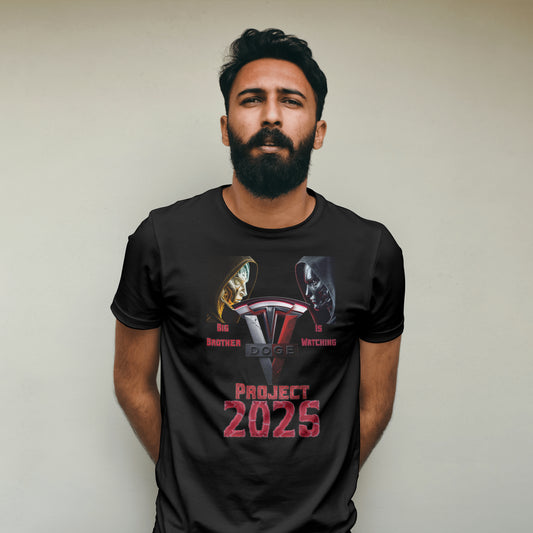 Project 2025 T-Shirt | Big Brother Is Watching | Dystopian Novel Inspired Shirt | 1984 Parody Tee | Political Satire Shirt | Orwellian Gift