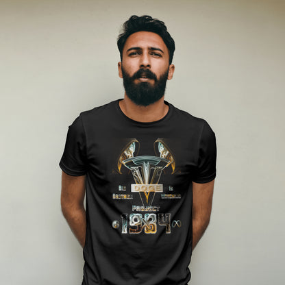 Project 1984 T-Shirt | Big Brother Is Watching | Dystopian Novel Inspired Shirt | 1984 Parody Tee | Political Satire Shirt | Orwellian Gift