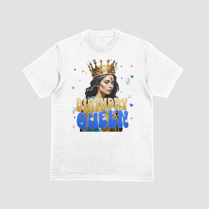 Queen's Birthday T-Shirt - Royal Celebration Tee - Birthday Gift for Her - Queen Crown Shirt - Customizable Birthday Tee