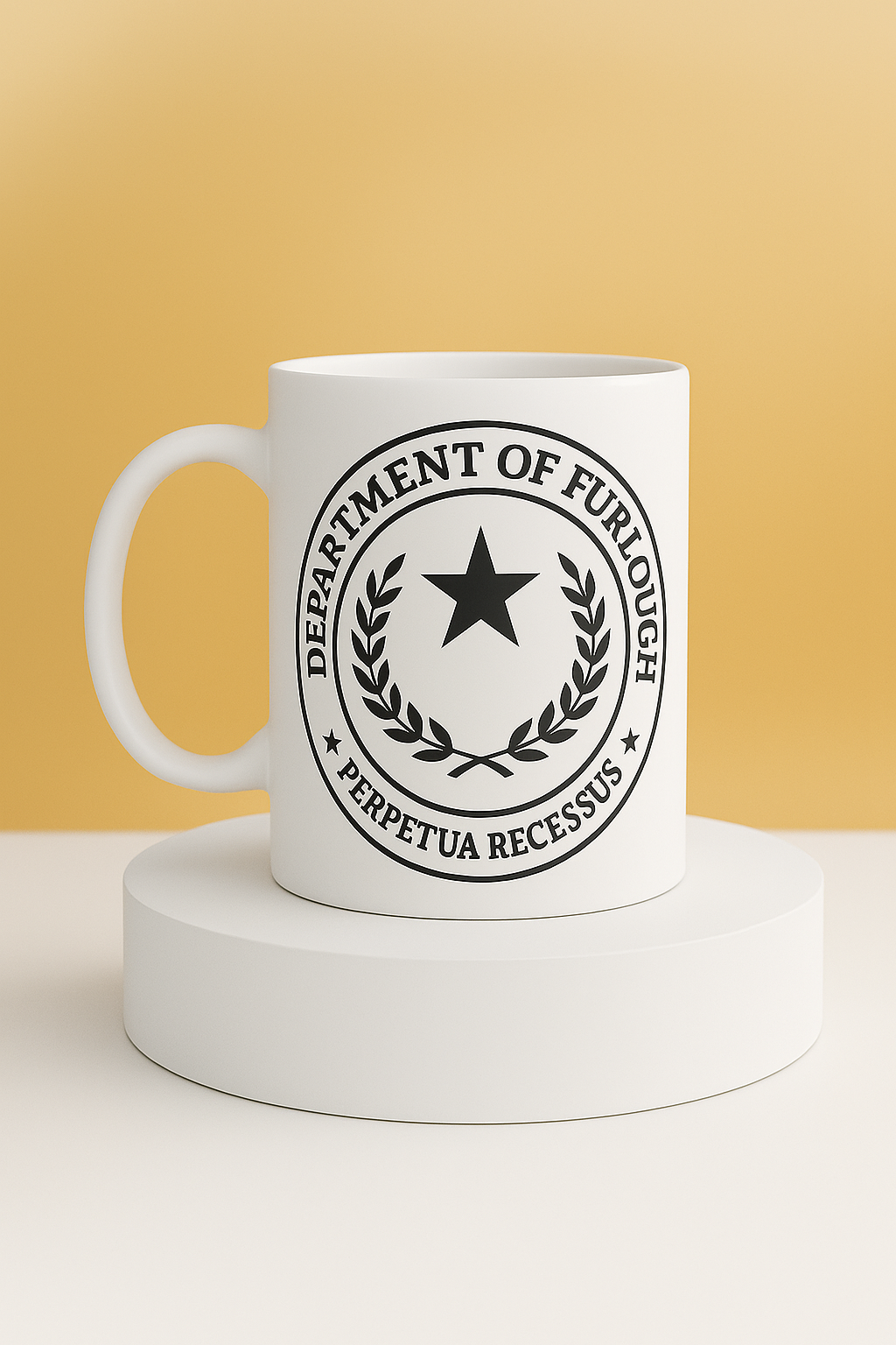 Department of Furlough Coffee Mug | Government Parody Seal 11oz Cup