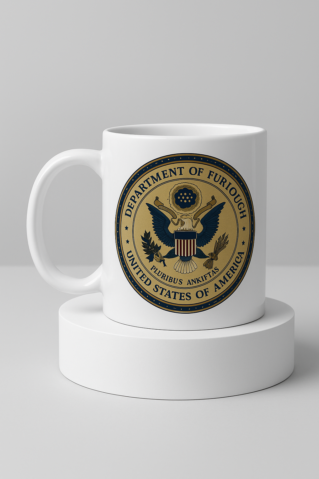 Department of Furlough Coffee Mug | Government Parody Seal 11oz Cup