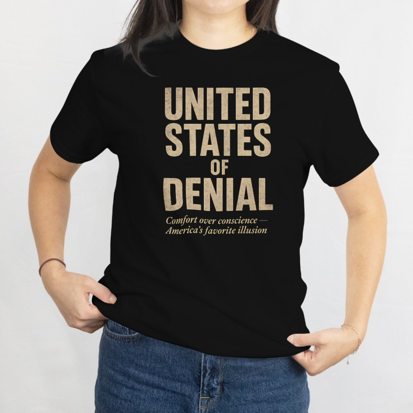 United States of Denial T-Shirt – Political Satire Shirt