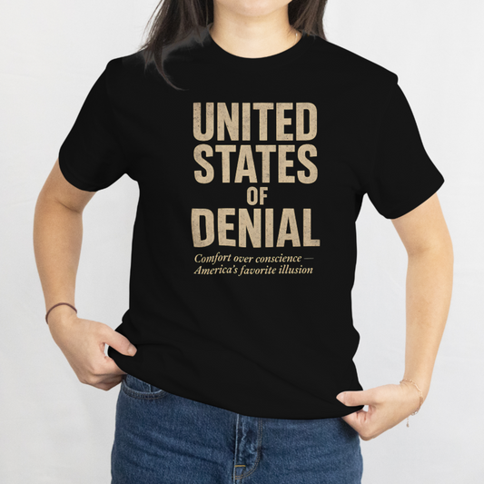 United States of Denial T-Shirt – Political Satire Shirt