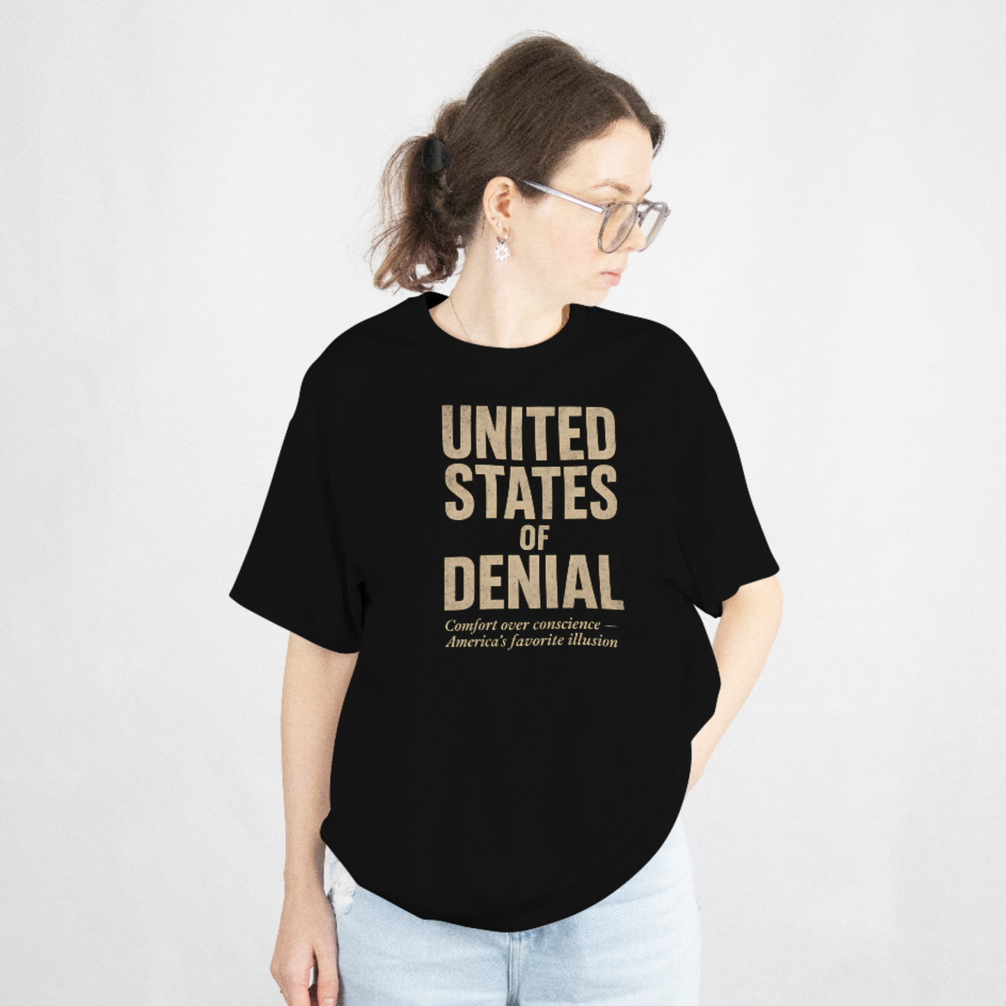 United States of Denial T-Shirt – Political Satire Shirt