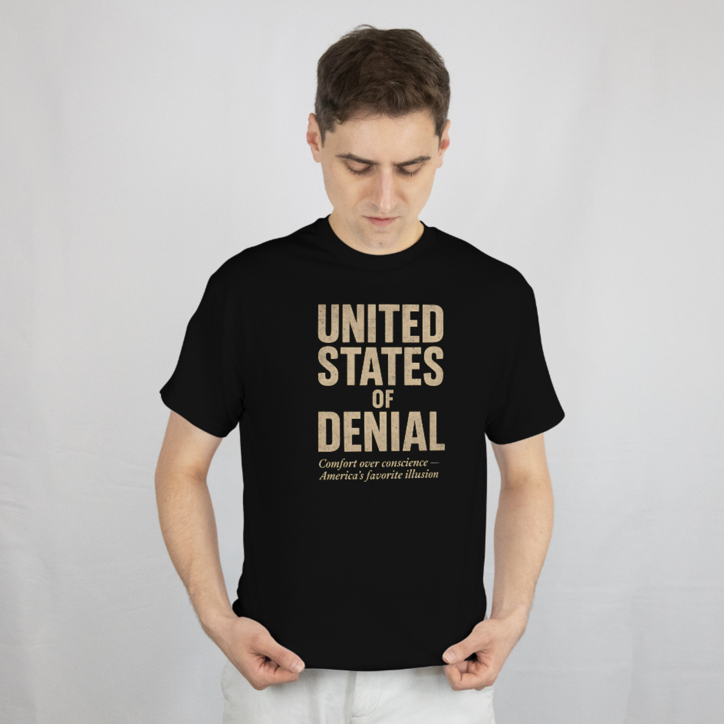United States of Denial T-Shirt – Political Satire Shirt