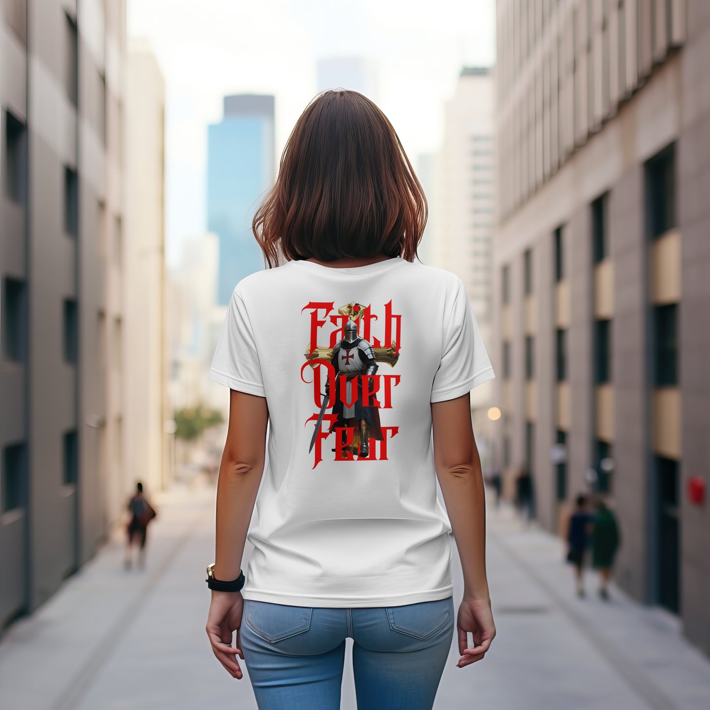 No Fear T-Shirt | Faith Over Fear | 2 Timothy 1:7 Christian Shirt | Inspirational Bible Verse Tee