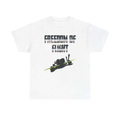 Freedom of Flight FPV Drone T-Shirt | Unique Quadcopter Racing, Freestyle and long-range Drone Tee.