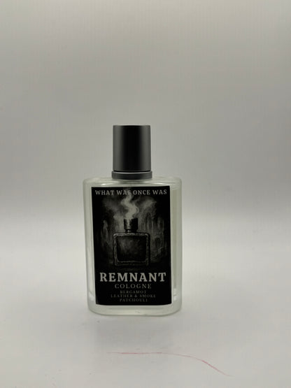Remnant Cologne for Men | Smoky Leather, Patchouli & Bergamot | Dark Masculine Fragrance | Unique Artisan Perfume | Gothic Gift for Him