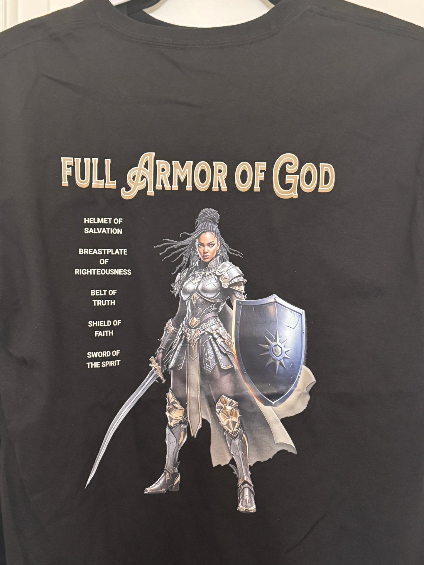 Updated Armor of God T-Shirt - Christian Inspirational Tee - Spiritual Battle Protection - Faith-Based Apparel