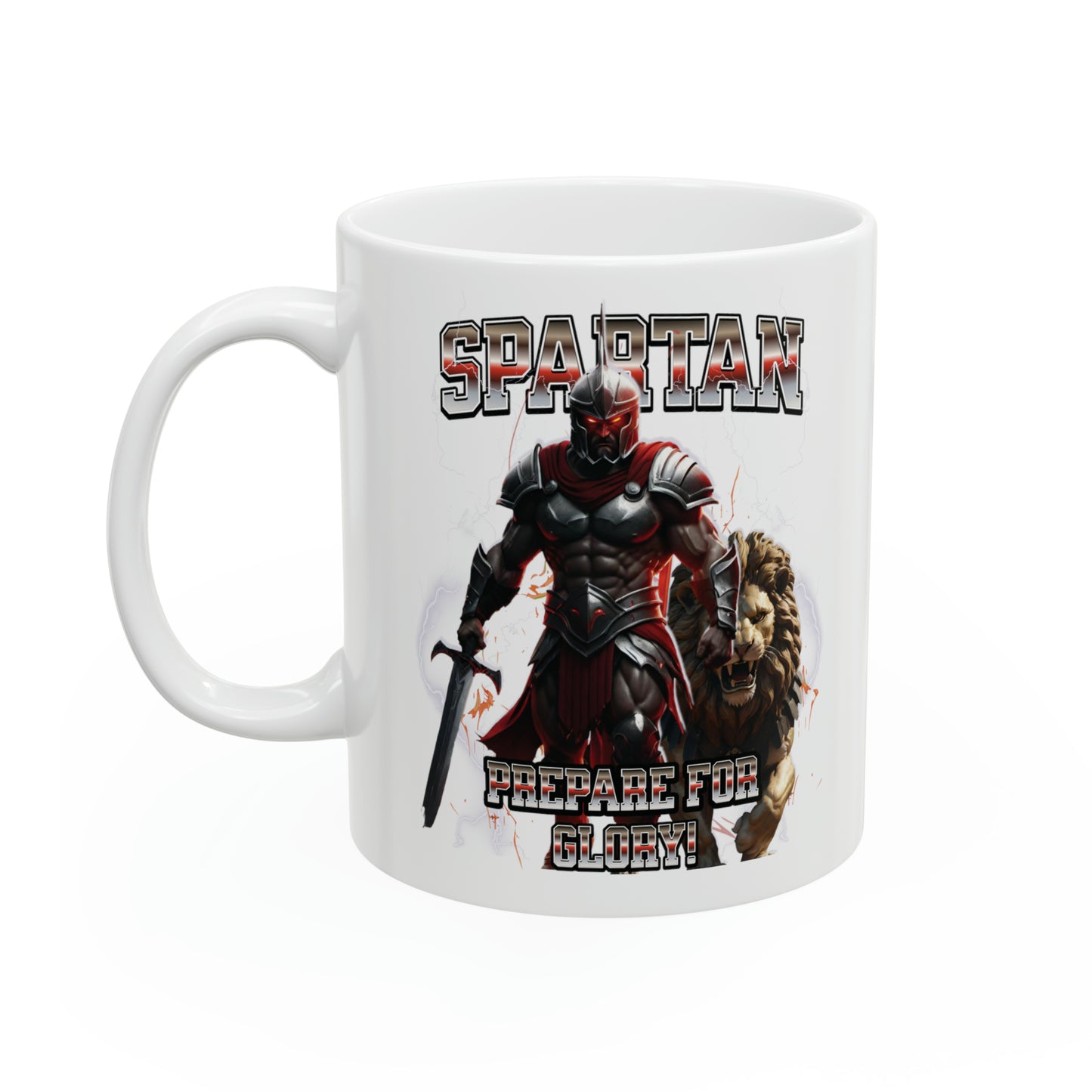 Conquer Your Mornings with our 11oz Spartan Coffee Mug - Fuel Your Day and Prepare for Glory!